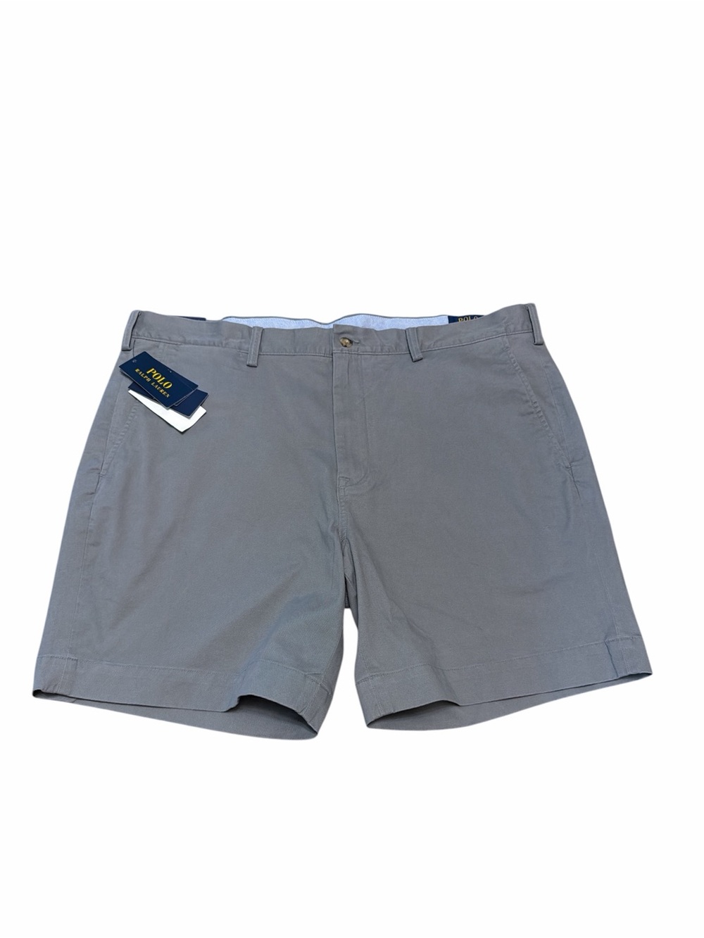NWT Polo Ralph Lauren Stretch Classic Fit Gray Chino Shorts Size 40
